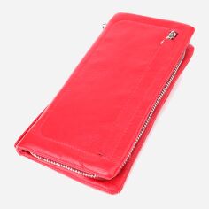 Акція на Гаманець жіночий для карток з натуральної шкіри ST Leather Accessories leather-23100 Червоний від Rozetka