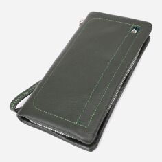 Акція на Гаманець жіночий для карток з натуральної шкіри ST Leather Accessories leather-23103 Зелений від Rozetka