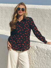 Акція на Сорочка жіноча Seventeen 2303.6394 2XL-3XL Чорна від Rozetka