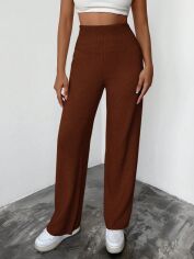 Акція на Штани жіночі SHEIN GD-00156628 S Бордові від Rozetka