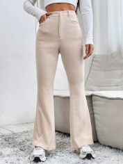 Акція на Штани жіночі SHEIN GD-00166290 L-Petite Кремові від Rozetka
