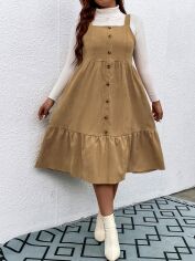 Акція на Сарафан жіночий SHEIN GD-00160639 2XL Хакі від Rozetka