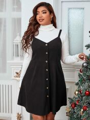 Акція на Сарафан жіночий SHEIN GD-00160696 3XL Чорний від Rozetka