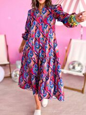 Акція на Плаття міді літнє жіноче SHEIN GD-00118702 3XL Комбіноване від Rozetka