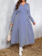 Акція на Плаття міді літнє жіноче SHEIN GD-00134656 3XL Синє від Rozetka
