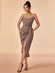Акція на Сукня жіноча SHEIN GD-00097507 XS Бежева від Rozetka