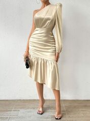 Акція на Сукня жіноча SHEIN GD-00159058 S Кремова від Rozetka