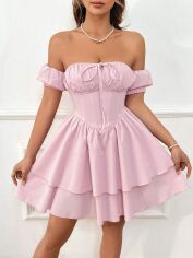 Акція на Сукня жіноча SHEIN GD-00159121 S Рожева від Rozetka