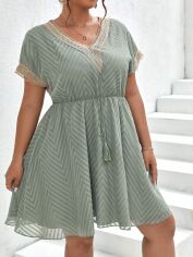 Акція на Сукня жіноча SHEIN GD-00160481 XL Зелена від Rozetka