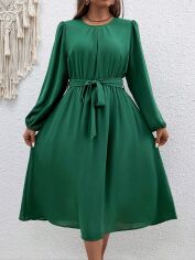 Акція на Сукня жіноча SHEIN GD-00160645 2XL Темно-зелена від Rozetka
