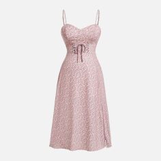 Акція на Сукня жіноча SHEIN GD-00160655 2XL Кремова від Rozetka
