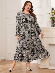 Акція на Сукня жіноча SHEIN GD-00160669 2XL Чорна від Rozetka