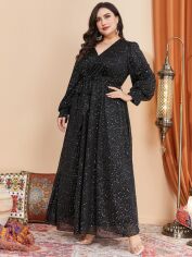 Акція на Сукня жіноча SHEIN GD-00095823 3XL Чорна від Rozetka