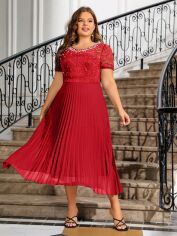 Акція на Сукня жіноча SHEIN GD-00137437 XL Червона від Rozetka