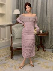 Акція на Сукня жіноча SHEIN GD-00156348 XL Світло-рожева від Rozetka