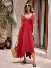 Акція на Сукня жіноча SHEIN GD-00158727 L Бордова від Rozetka