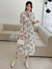 Акція на Сукня жіноча SHEIN GD-00158915 M Кремова від Rozetka