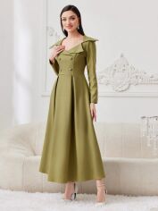 Акція на Сукня жіноча SHEIN GD-00158931 M Оливкова від Rozetka