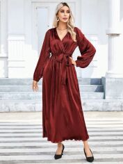 Акція на Сукня жіноча SHEIN GD-00158959 M Бордова від Rozetka
