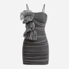 Акція на Сукня жіноча SHEIN GD-00158999 M Сіра від Rozetka
