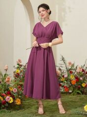 Акція на Сукня жіноча SHEIN GD-00159023 S Фуксія від Rozetka