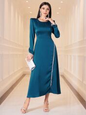 Акція на Сукня жіноча SHEIN GD-00159046 S Бірюзова від Rozetka