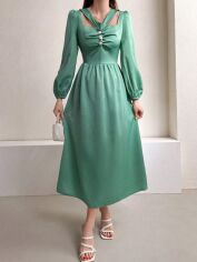 Акція на Сукня жіноча SHEIN GD-00159202 XL Зелена від Rozetka