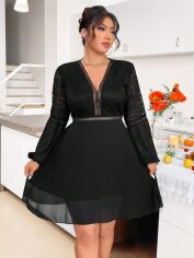 Акція на Сукня жіноча SHEIN GD-00160629 2XL Чорна від Rozetka