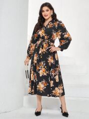 Акція на Сукня жіноча SHEIN GD-00160675 2XL Чорна від Rozetka