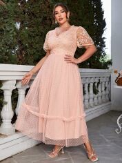 Акція на Сукня жіноча SHEIN GD-00160693 3XL Рожева від Rozetka