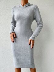 Акція на Сукня жіноча SHEIN GD-00159072 S Сіра від Rozetka