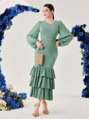 Акція на Сукня жіноча SHEIN GD-00159093 S Зелена від Rozetka