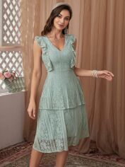 Акція на Сукня жіноча SHEIN GD-00159145 S М'ятна від Rozetka
