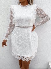 Акція на Сукня жіноча SHEIN GD-00160496 XL Біла від Rozetka