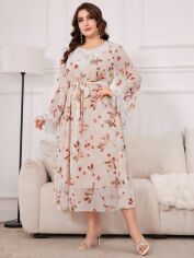 Акція на Сукня жіноча SHEIN GD-00160708 3XL Кремова від Rozetka
