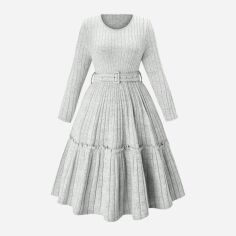 Акція на Сукня жіноча SHEIN GD-00160713 3XL Сіра від Rozetka