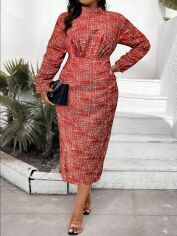 Акція на Сукня жіноча SHEIN GD-00160727 3XL Червона від Rozetka