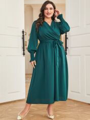 Акція на Сукня жіноча SHEIN GD-00160559 XL Темно-зелена від Rozetka