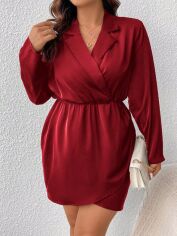 Акція на Сукня жіноча SHEIN GD-00160592 XL Бордова від Rozetka