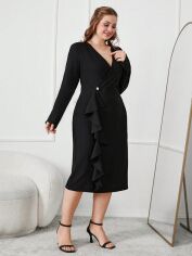 Акція на Сукня жіноча SHEIN GD-00118719 3XL Чорна від Rozetka