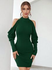 Акція на Сукня жіноча SHEIN GD-00101801 S Темно-зелена від Rozetka