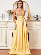 Акція на Сукня жіноча SHEIN GD-00158067 M Жовта від Rozetka