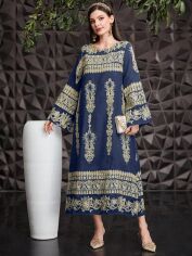 Акція на Сукня жіноча SHEIN GD-00158783 XL Темно-синя від Rozetka