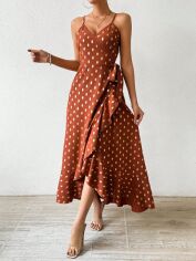 Акція на Сукня жіноча SHEIN GD-00158771 L Коричнева від Rozetka