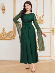 Акція на Сукня жіноча SHEIN GD-00158979 M Темно-зелена від Rozetka