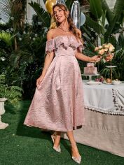 Акція на Сукня жіноча SHEIN GD-00158665 L Рожева від Rozetka