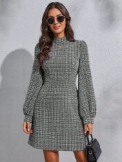 Акція на Сукня жіноча SHEIN GD-00159066 S Чорно-біла від Rozetka