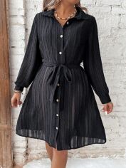 Акція на Сукня жіноча SHEIN GD-00160687 3XL Чорна від Rozetka