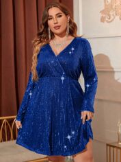 Акція на Сукня жіноча SHEIN GD-00160698 3XL Синя від Rozetka