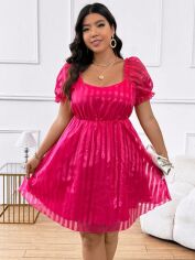 Акція на Сукня жіноча SHEIN GD-00160701 3XL Фуксія від Rozetka